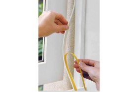 Resim 5 Adet 9 Metre Pencere Izolasyon Bandı Yapışkanlı Cam Yalıtım Süngeri Rüzgar Soğuk Kesici Pimapen Fitili 