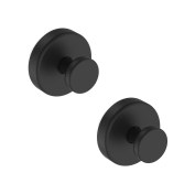 Resim Dianziye Banyo Sucuklu Çekme Kanca, Sus304 Paslanmaz Çelik, 6.8kg Yük Kapasitesi, Delme Yok, 2 Adet Siyah Siyah 