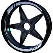 Resim Çınar Extreme Moto Gp Yaldızlı Gümüş Iç Jant Şeridi Sticker Çınar Extreme 