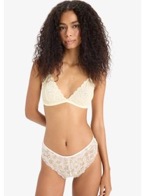 Resim Defacto Dantelli Çiçekli Brazilian Külot-fall İn Love E6987ax25sper98 Ekru 