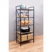 Resim Mudesa Mutfak Malzeme Dolabı Çok Amaçlı Raf 5 Raflı Mikrodalga Rafı Mutfak Banyo Raf 