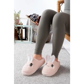 Resim Pofuduk Hayvan Figürlü Panduf Kadın Ev Terliği Bohça Terliği Misafir Terliği 