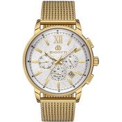Resim Bigotti Erkek Kol Saati Esbg.b.10352.4 Hasır Kordon 44 Mm Kasa Çapı Altın 