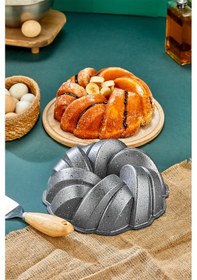 Resim Polochef Esra Döküm Granit Kek Kalıbı Gri 26 Cm Gri 