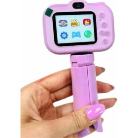 Resim Çocuk Için Eğitici Video Kamera Ayaklı Mini Fotoğraf Makinesi 
