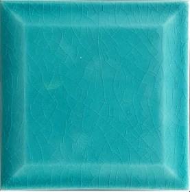 Resim Armada Çini 12.5x12.5 Cm Metro Turkuaz Çini Seramik Karo 