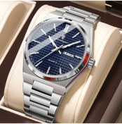 Resim Fochsia Poedagar Erkek Klasik Kuvars Saati Paslanmaz Çelik Yesil Kadin Altin 3atm 874 Silvery Blue Diğer 