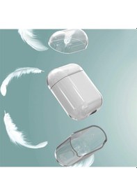 Resim Apple Uyumlu AirPods 1. / 2. Nesil Kılıf Sert Pc Şeffaf Kılıf 14 
