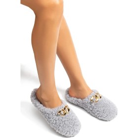 Resim Twigy Mia Kadın Ev Terliği Gri 36/41 EE0025 