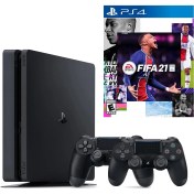 Resim Sony Playstation 4 Slim 1 TB+ 2.Dualshock + Ps4 Fifa 2021 