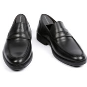 Resim oğuzhan ayakkabı Erkek Bağcıksız Siyah Iç Dış %100 Yumuşak Deri Hafif Anatomik Ortopedik Rahat Şık Elegant Loafer 