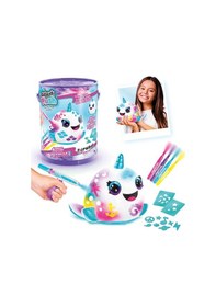 Resim Airbrush Plush Neon Boyanıp Yıkanabilen Peluş Balina Mor 