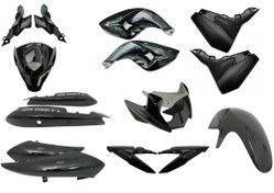 Resim Mondial Drift 125 L Kaporta Seti Siyah 