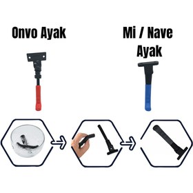 Resim bisiklet dünyam Silikon Ayaklık Koruyucu Scooter ve Bisiklet Uyumlu - mavi 