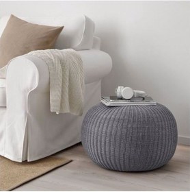 Resim Puf 56 Cm Gri Renk Meridyendukkan Ev Dekorasyon Poliüretan Sünger Puf 