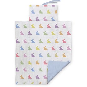 Resim Müslin Bebek Alt Açma Matı - Rainbow Lapin Blue 