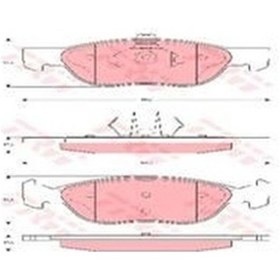 Resim TRW GDB1487 Fren Balatası Ön Fıssız Marea 96- Brava Bravo I 95- 