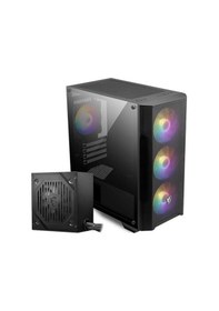 Resim Msı Mag Forge M100a D60 600w 80+ Akrilik Yan Panel 3x120mm 1x120mm Argb Bronze Matx Gamıng Kasa 