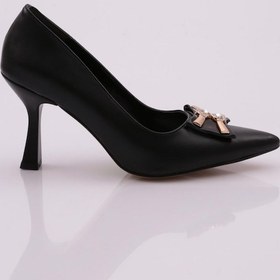 Resim Dgn 1503 Kadin Topuklu Ayakkabi 1503-2423-R1534 Siyah 