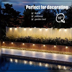 Resim HOTU 7 adet Güneş Enerjili Deck Işıkları, Sıcak Beyaz LED, Yüksek Kalite ve Sıcak Sarı Işık, Yüksek Kalite Dış Merdivenler, Çit, Bahçe, Balkon, Bahçe, Patio ve Yolu Dekorasyon, Ticari Acil Durum Luminaires, Güneş Enerjili Dış Işıklar, Patio Aydınlatması, Dayanıklı Plastik Kasa 