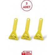 Resim Cam Kazıma Bıçağı 3 Lü Set Paslanmaz Çelik, Ergonomik Saplı, Güvenli Temizlik Aracı Diğer 
