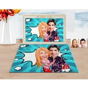 Resim Bk Gift Kişiye Özel Sevgililer Karikatürlü 1000 Parça Profesyonel Puzzle-2 