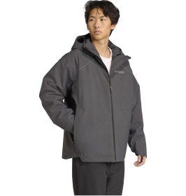 Resim Adidas Xpl Flc 3ın1 Erkek Gri Ceket Jv8688 Siyah 