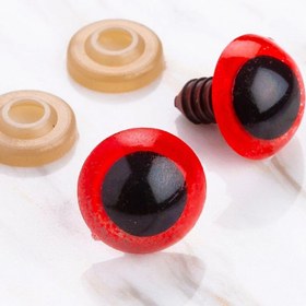 Resim Loren 16 mm Kırmızı 5 Çift Amigurumi Göz 