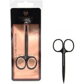 Resim Solingen Siyah Kaş Makası - Kıvrık Ağızlı 