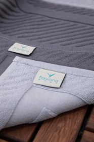 Resim Leoline%100 Pamuk Premium 2'li Ayak Havlusu - Gri - Antrasit 