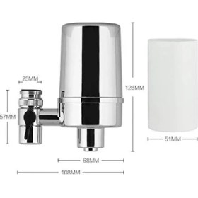 Resim NY Home Mak Supply Mutfak Musluk Su Filtresi, Su Arıtma Cihazı Kloru ve Koku Azaltır 