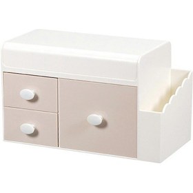 Resim Ganzhoushop Çok İşlevli Ev Çekmecesi Mücevher Kutusu Fırça Tutucu Plastik Masaüstü Kırtasiye Küçük Eşyalar Depolama Kızlar İçin Womenpink 