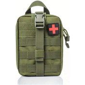 Resim Chuangyinshop Yeşil Molle Sökülebilir Tıbbi Çanta Kampçılık Yürüyüş Seyahat İlk Yardım Çantası Yeşil 