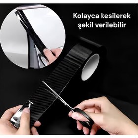 Resim 6d Kapı Eşiği Bagaj Altı Kapı Direği Şerit Folyo Boyut10cmx3metre 