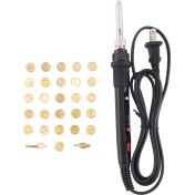 Resim Journeyman1 Ahşap Yakma Aleti Kalem Yakma Uçları Seti 26 Ingilizce Harf Oyma Pirografi Kalem Uçları Şablon Lehimleme Demiri Abd Fişi (Yurt Dışından) 