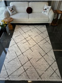 Resim Still Halı Salon, Oturma, Yatak Odası Halısı Desen Kodu 77229-095 Bej 