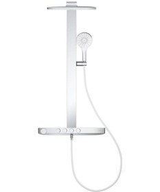 Resim Grohe Rainshower Aqua Pure Duvara Monte Termostatlı Duş Sistemi - 1009610000 Krom 