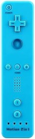 Resim OSTENT Nintendo Wii/Wii U Konsol Oyunu için Motion Plus Dahili 2'si 1 Arada Uzaktan Kumanda, Renk Mavi 