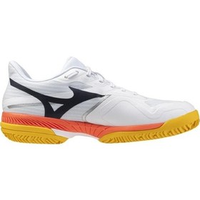 Resim Mizuno Wave Exceed Court Cc Erkek Tenis Ayakkabısı Beyaz / Turuncu Çok Renkli 