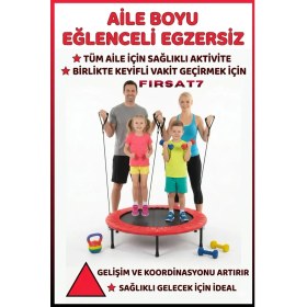 Resim Profesyonel | 102 cm Egzersiz Lastikli Trambolin | Aile'ce Sporun En Eğlenceli Hali 