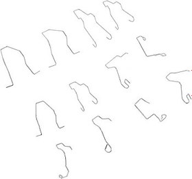 Resim 12 Adet Far Tutucu yaylı Klipsler Far Ampulü Tutma Klipsi Evrensel Otomotiv Far Klipsi H1 H3 H4 H7 Araba Için Ampul Tutucu 