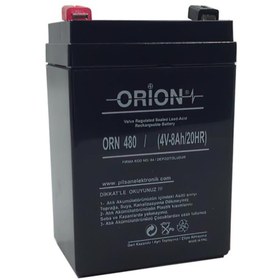 Resim Orion 4v 8ah Bakımsız Kuru Akü 