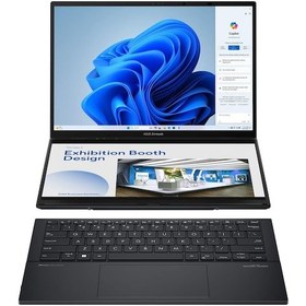 Resim Asus ZenBook Duo UX8406MA-DS76T Intel Core Ultra 7 155H 14" 16 GB RAM 1 TB SSD WUXGA OLED Touch W11Home Notebook 
