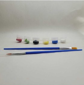 Resim DESTİNA Destina Ahşap 24cmx24cm Çiçek Mandala Boyama Seti 