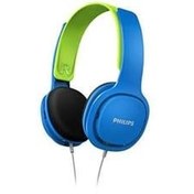 Resim Philips Shk2000bl Mavi-yeşil Kablolu Kulak Üstü Çocuk Kulaklığı 