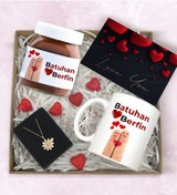 Resim Bk Gift Sevgiliye Özel Hediye Seti-9, Sevgililer Günü Hediyesi, Yıl Dönümü Hediyesi, Nutella 400gr., 