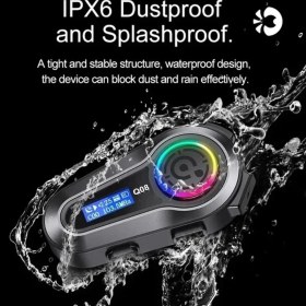 Resim Blic Q08 Intercom Otomotosiklet Bluetooth Kask Kulaklık 