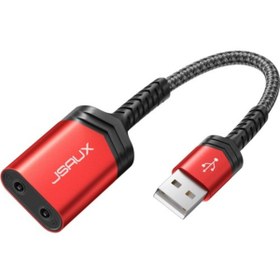 Resim jsaux Harici Stereo Ses Kartı, Windows, MAC, Dizüstü Bilgisayar, Masaüstü Bilgisayarlar, PS3 uyumlu 