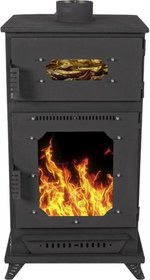 Resim Etinova M003 Pelet ve Odun Yakabilen Mini Fırınlı Soba 