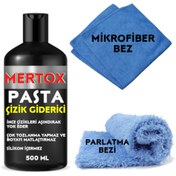 Resim MERTOX Oto Otomobil Araç Araba Pasta Ince Çizik Giderici Boya Parlatıcı 500ml Temizleme Bakım Koruma 